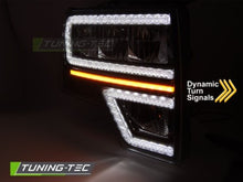 Carica l&#39;immagine nel visualizzatore di Gallery, Fari Anteriori FORD F150 MK12 08-14 LED DRL Sequenziali BLACK