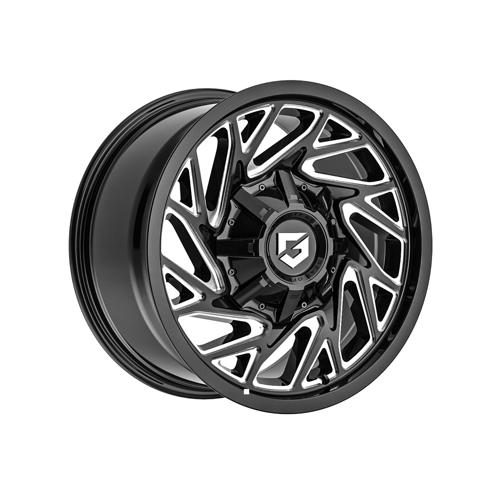 Cerchio in Lega Fondmetal -Gear Off Road- GEAR OFF ROAD 769 SEQUENCE (GEAR OFF ROAD) 17x9 ET0 5x114.3/127 GLOSSY BLACK MILLED