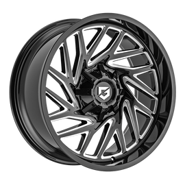 Cerchio in Lega Fondmetal -Gear Off Road- GEAR OFF ROAD 769 SEQUENCE (GEAR OFF ROAD) 22x10 ET-19 8x165.1/170 GLOSSY BLACK MILLED