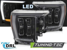 Carica l&#39;immagine nel visualizzatore di Gallery, Fari Anteriori LED BLACK DRL per FORD F150 MK14 20-23