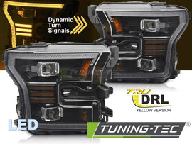 Fari Anteriori LED BLACK per FORD F150 MK13 14-17