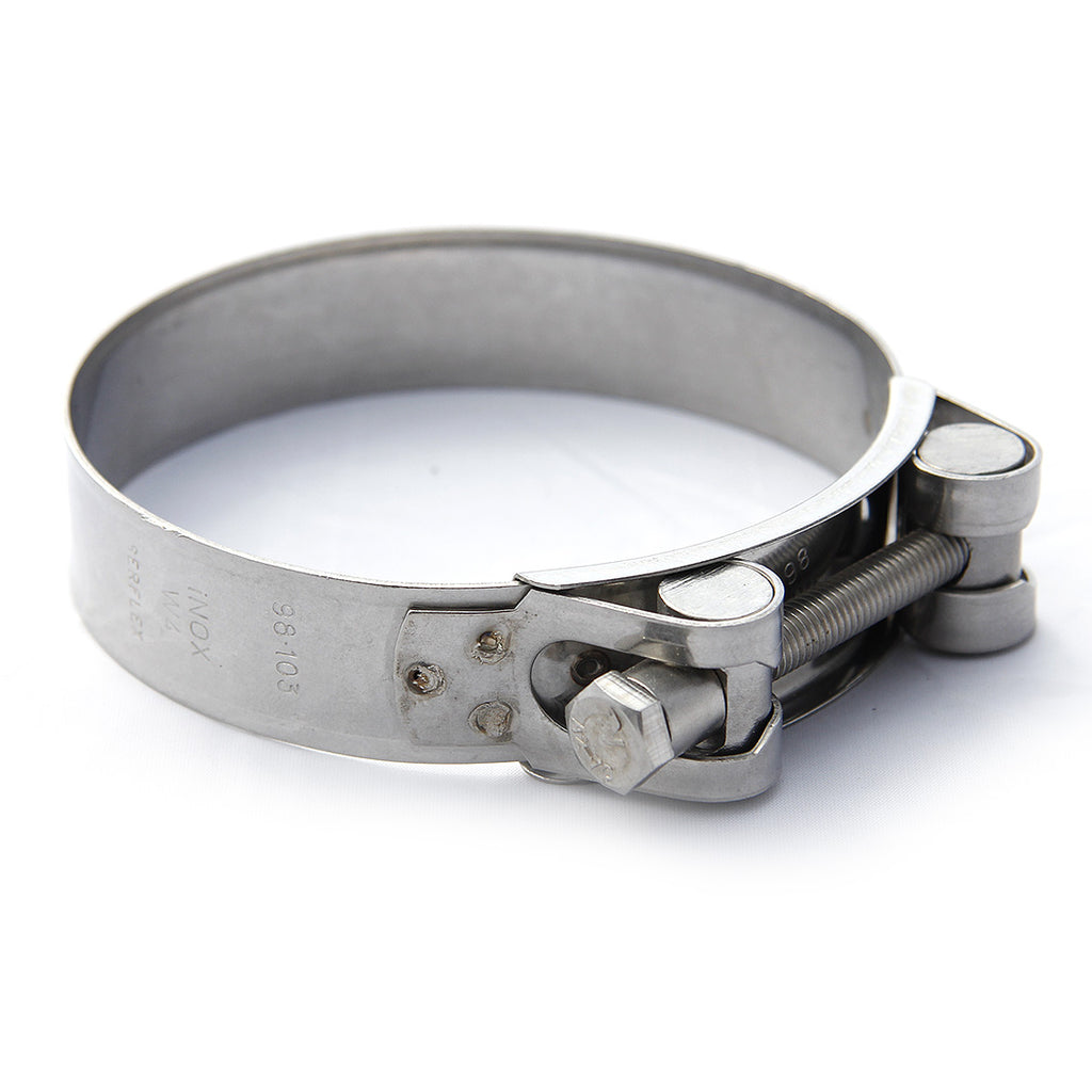 Fascetta stringitubo T-Bolt in acciaio inox — 98-103 mm