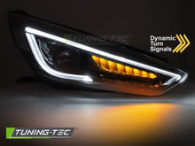 Carica l&#39;immagine nel visualizzatore di Gallery, Fari Anteriori FORD FOCUS MK3 14-18 BLACK LED DRL