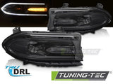 Fari Anteriori LED BLACK per DODGE CHARGER 14-23