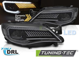 Fari Anteriori LED TUBE LIGHT BLACK per SUBARU WRX GR GH 08-14