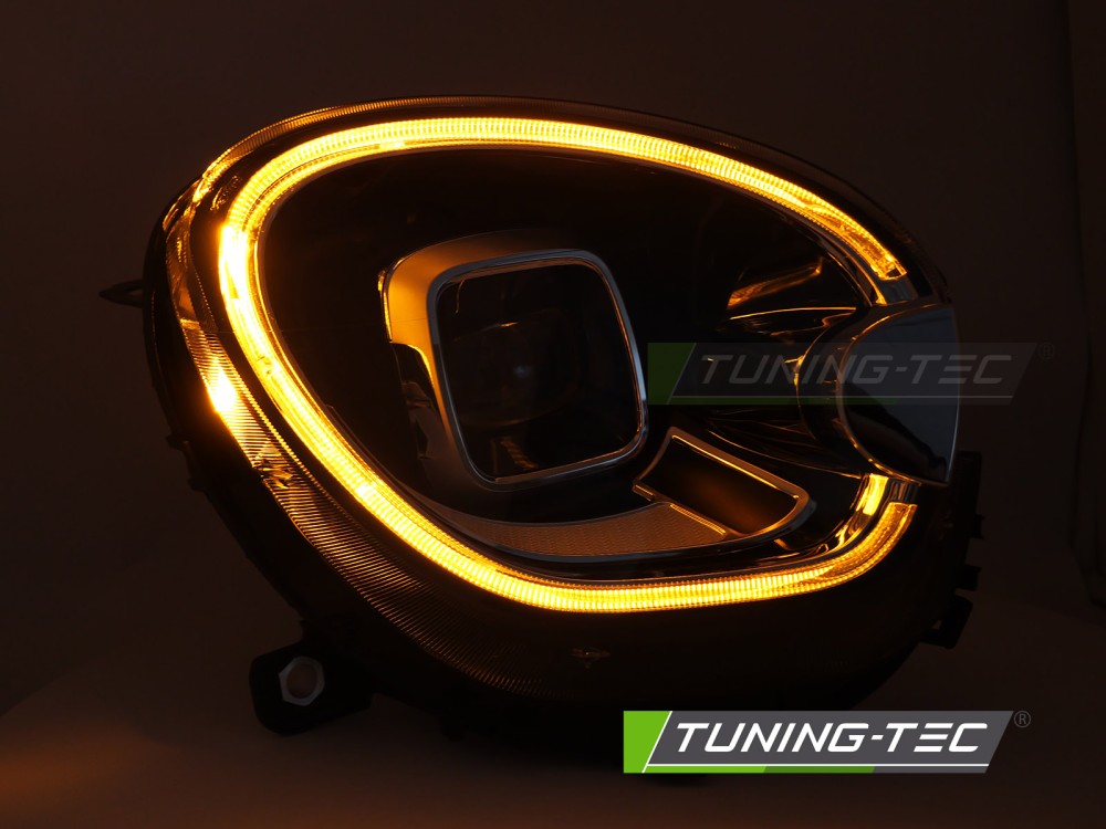 Fari Anteriori Neri Tube Light DRL per MINI Countryman John Cooper Works (R60) 2010-2016