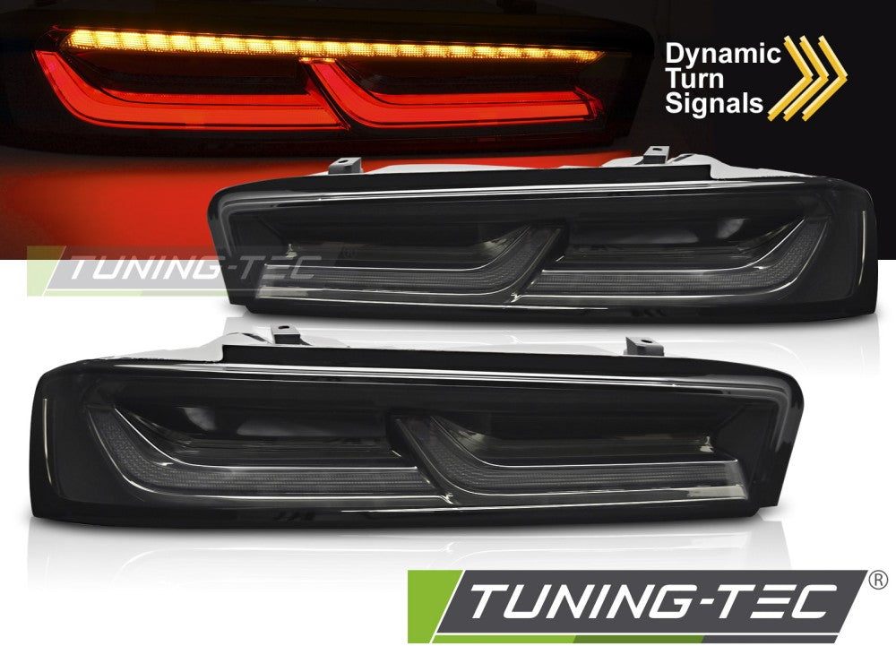 Fanali Posteriori Neri Fumé per Chevrolet Camaro (Mk6) 2016-2018