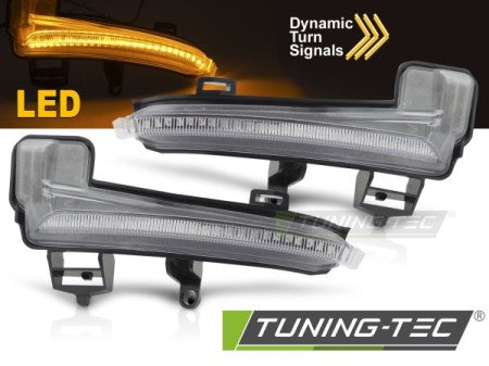 Frecce degli specchietti WHITE LED Sequenziali per SKODA SUPERB III 15-18