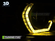 Carica l&#39;immagine nel visualizzatore di Gallery, Fari Anteriori ANGEL EYES YELLOW LED DRL CHROME per BMW Serie 3 F30/F31 11-15