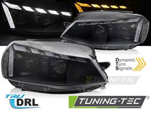 Carica l&#39;immagine nel visualizzatore di Gallery, Fari Anteriori LIGHT Sequenziali BLACK per VW GOLF MK7 17-19