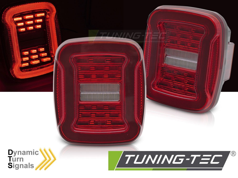 Fanali Posteriori Rossi e Bianchi per Jeep Wrangler (TJ) 1991-1996