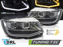 Carica l'immagine nel visualizzatore di Gallery, Fari Anteriori Cromati Tube Light DRL per Volkswagen T6 2015-2019