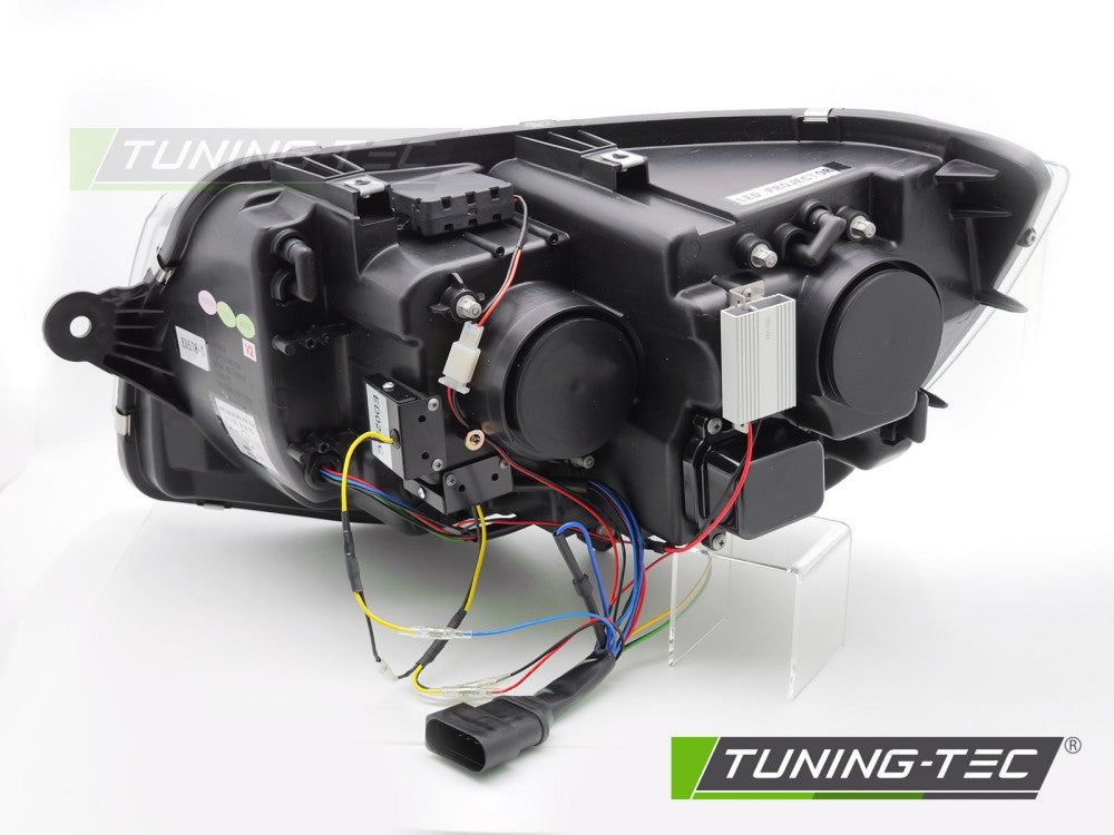 Fari Anteriori Cromati Tube Light DRL per Volkswagen T6 2015-2019