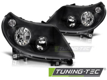 Carica l'immagine nel visualizzatore di Gallery, Fari Anteriori Neri DRL per Peugeot Fiat Ducato / Boxer / Citroen Jumper 2010-2014