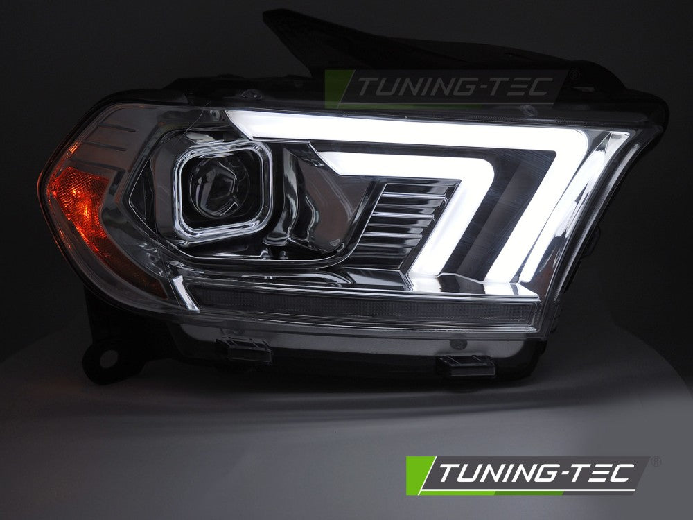 Fari Anteriori Cromati Sequenziali per Dodge Durango 2010-2013