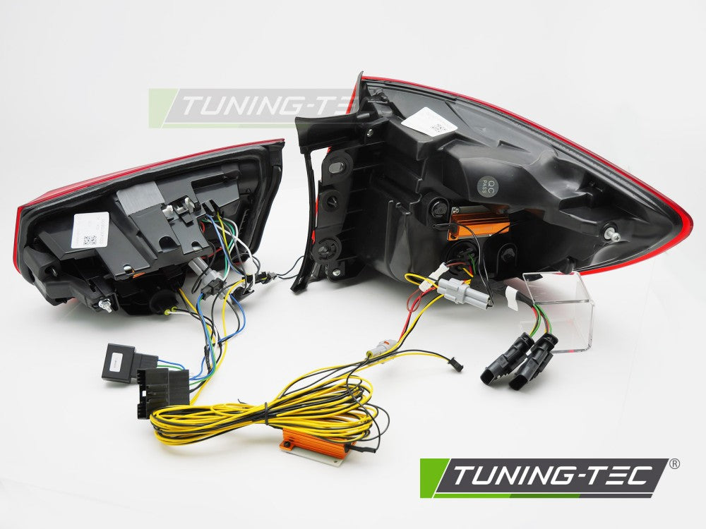 Fanali Posteriori Rossi LED BAR Sequenziali per BMW Serie 3 (F30 / F31) 2011-2018