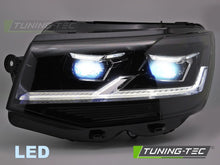 Load image into Gallery viewer, Fari Anteriori Neri DRL Sequenziali per Volkswagen T6 2015-2019