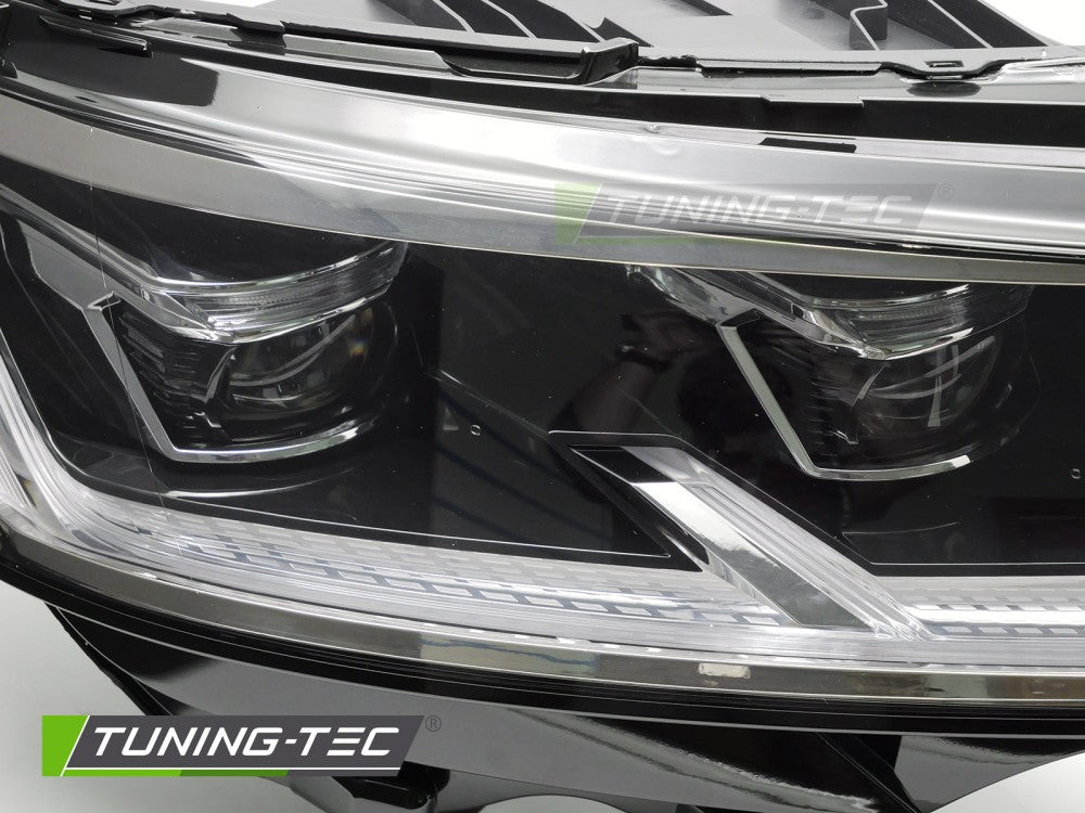 Fari Anteriori Neri DRL Sequenziali per Volkswagen T6.1 2020-2024
