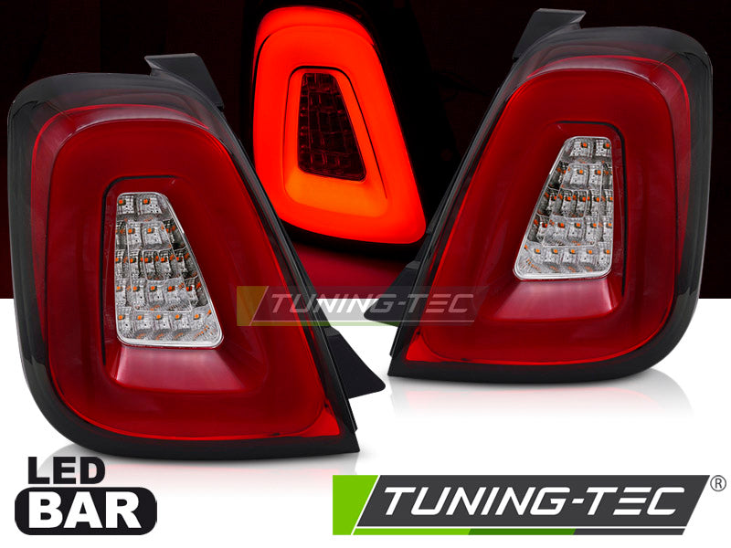 Fanali Posteriori Rossi LED BAR per Fiat Fiat 500 (312) 2015-2020