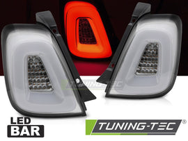 Fanali Posteriori Bianchi LED BAR per Fiat Fiat 500 (312) 2015-2020
