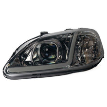 Carica l'immagine nel visualizzatore di Gallery, Fari Anteriori LED SK-Import Cromati Lente Fumé Honda Civic EK EJ Facelift Phase 2 - foto 4