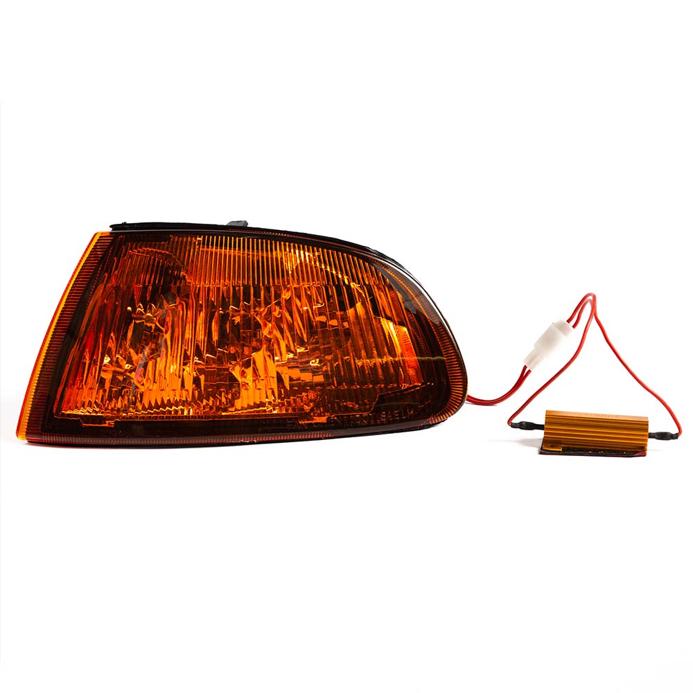 Fari Anteriori LED SK-Import Lente Fumé Honda Civic EG EJ con Frecce - foto 3
