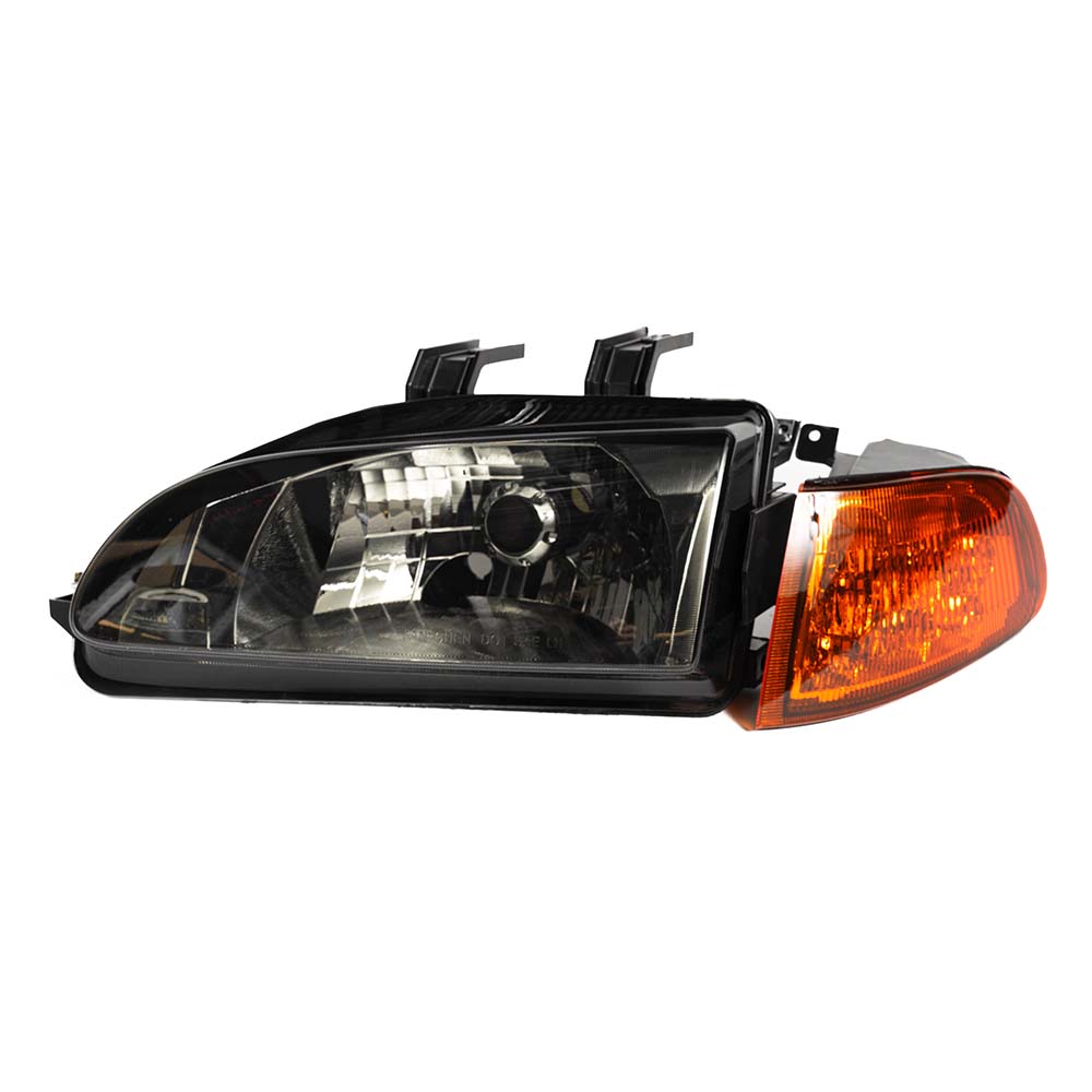 Fari Anteriori LED SK-Import Lente Fumé Honda Civic EG EJ con Frecce