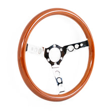 Carica l'immagine nel visualizzatore di Gallery, Volante Sportivo Classic Style SK-Import Cromato 350mm Legno