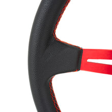 Carica l'immagine nel visualizzatore di Gallery, Volante Sportivo Corona Profonda SK-Import Rosso 350mm 90mm Vinile - foto 5