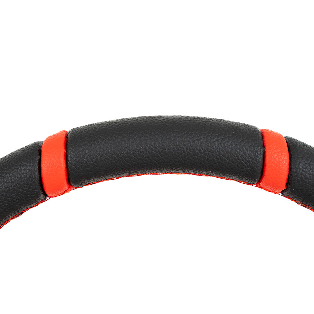 Volante Sportivo Corona Profonda SK-Import Rosso 350mm 90mm Vinile - foto 4