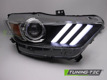 Carica l'immagine nel visualizzatore di Gallery, Fari Anteriori Neri Xenon per Ford Mustang (Mk6) 2014-2017