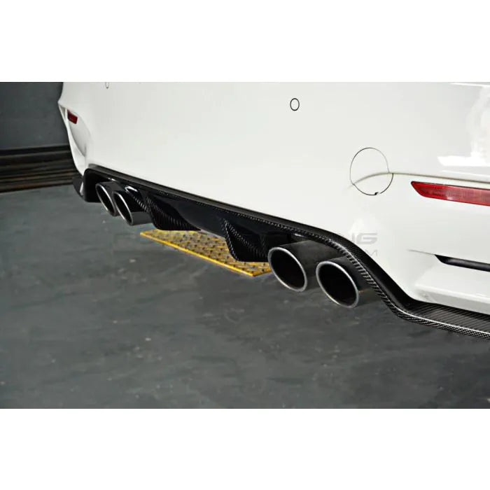 CarbonWorks Diffusore posteriore 3D Style in carbonio per BMW M3 F80 2014-2018 e M4 F82/F83 2014-2022 - foto 8