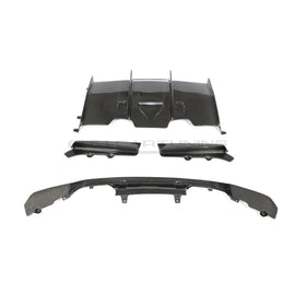 CarbonWorks Diffusore posteriore PSM Style in carbonio per BMW M3 F80 2014-2018 e M4 F82/F83 2014-2022 - foto 2