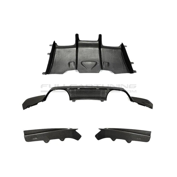 CarbonWorks Diffusore posteriore PSM Style in carbonio per BMW M3 F80 2014-2018 e M4 F82/F83 2014-2022 - foto 3