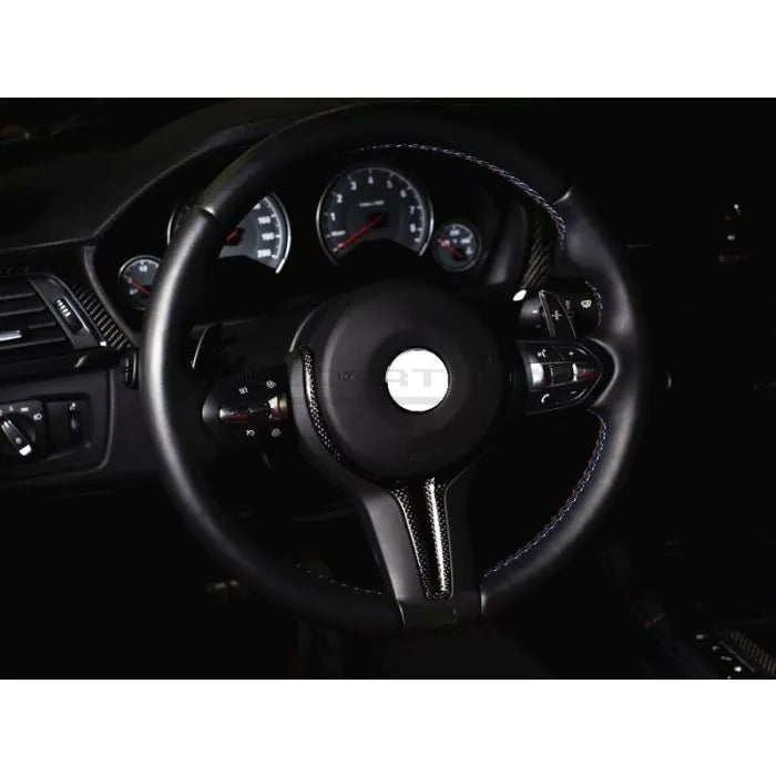 CarbonWorks Inserto volante in carbonio per BMW M2 F87 dal 2015, M3 F80 2014-2018 e M4 F82/F83 2014-2022 - foto 3