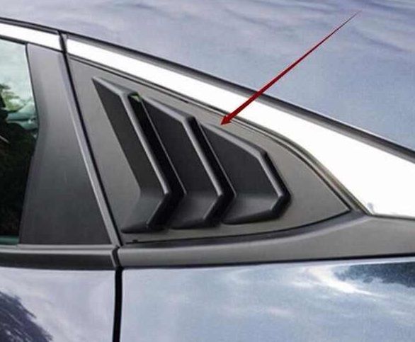 Spoiler Posteriore Nero Lucido SK-Import Honda Civic FC FK Plastica ABS - foto 3
