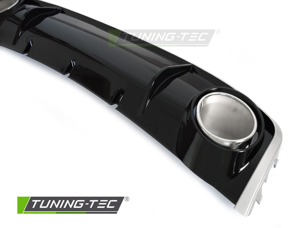 Diffusore Posteriore Nero Lucido Sportivo per Audi A4 (B8 Facelift) 2012-2015