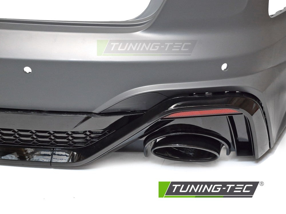 Paraurti Posteriore Sportivo con Fori PDC per Audi A4 (B9 Facelift) 2020-2024 Berlina