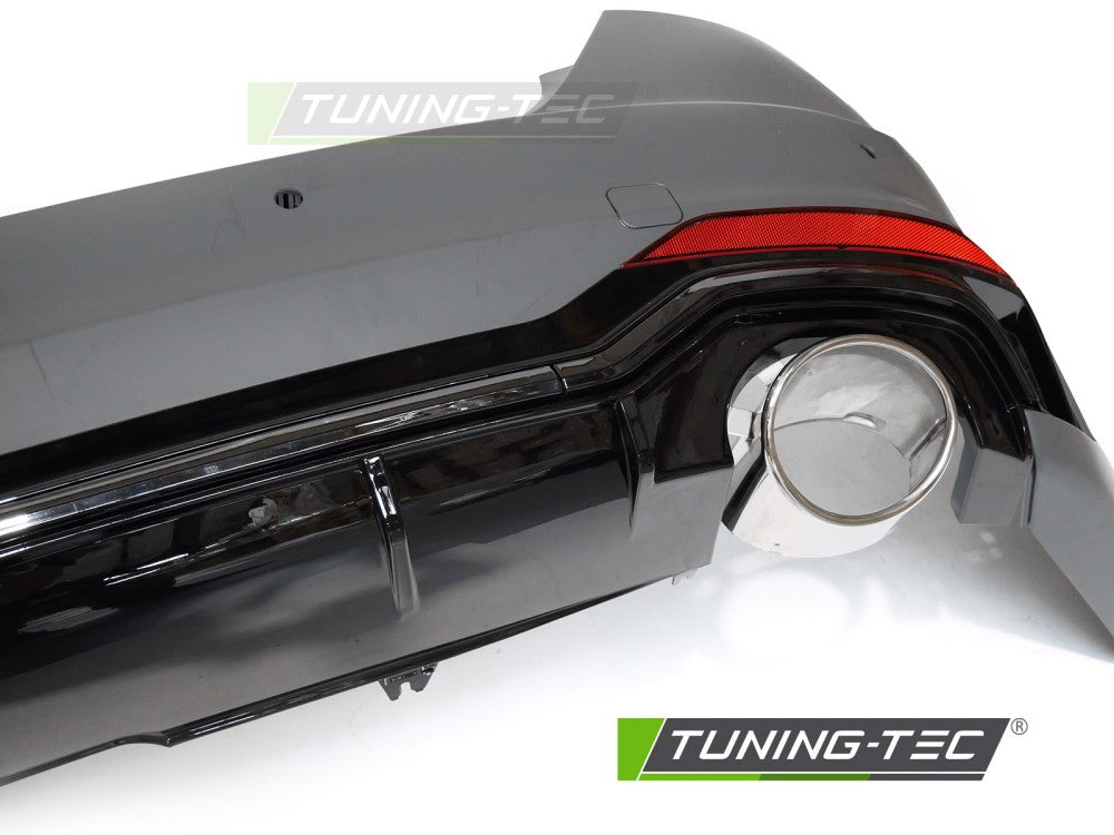 Paraurti Posteriore Sportivo con Fori PDC per Audi A5 (F5) 2016-2018 Cabrio, Coupé, Sportback