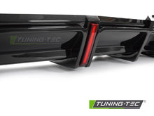 Carica l'immagine nel visualizzatore di Gallery, Diffusore Posteriore LED Nero Lucido Sportivo per Audi A5 (F5 Facelift) 2019-2023 Cabrio, Coupé, Sportback