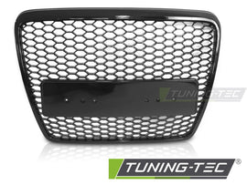 Griglia Nera Lucida Sportiva per Audi A6 C6 Berlina / Avant 2004-2008, A6 C6 Berlina / Avant paraurti Standard e S-Line 2009-2011