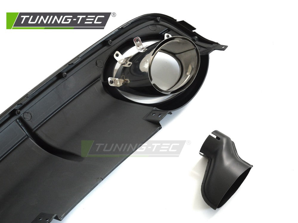 Diffusore Posteriore Nero Lucido Sportivo per Audi A6 (C6) 2004-2011