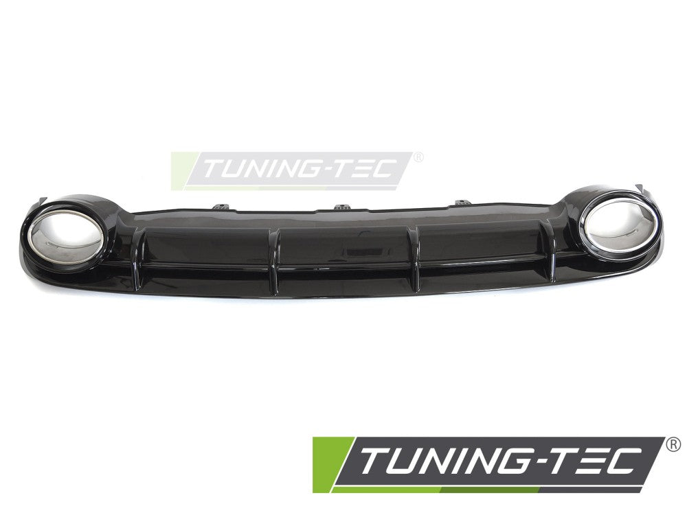 Diffusore Posteriore Nero Lucido Sportivo per Audi A6 (C7) 2011-2014