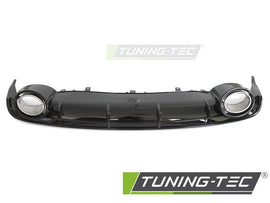 Paraurti Posteriore Nero Lucido Sportivo per Audi RS6 (C7) 2014-2018