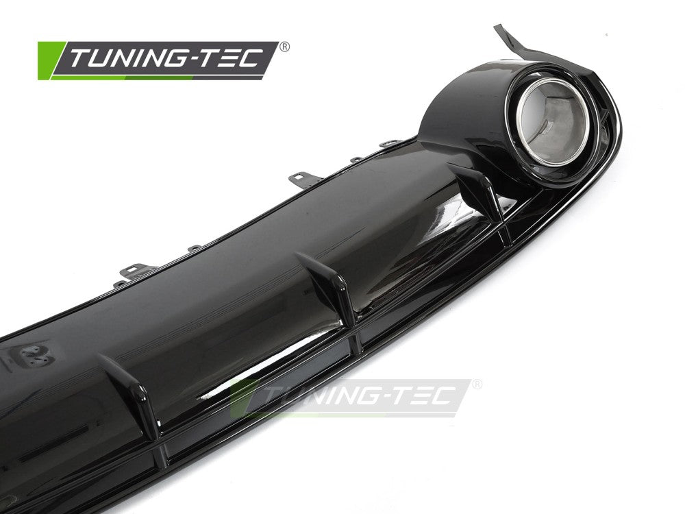 Diffusore Posteriore Nero Lucido Sportivo per Audi A6 (C7 Facelift) 2014-2018