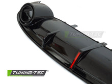 Carica l'immagine nel visualizzatore di Gallery, Diffusore Posteriore LED Nero Lucido Sportivo per Audi A7 (C7) 2010-2014 Sportback