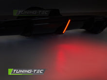 Carica l'immagine nel visualizzatore di Gallery, Diffusore Posteriore LED Nero Lucido Sportivo per Audi A7 (C7) 2010-2014 Sportback