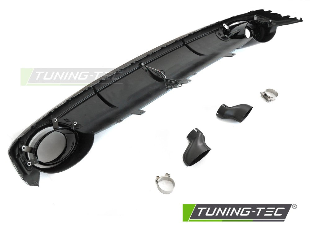 Diffusore Posteriore LED Nero Lucido Sportivo per Audi A7 (C7) 2010-2014 Sportback