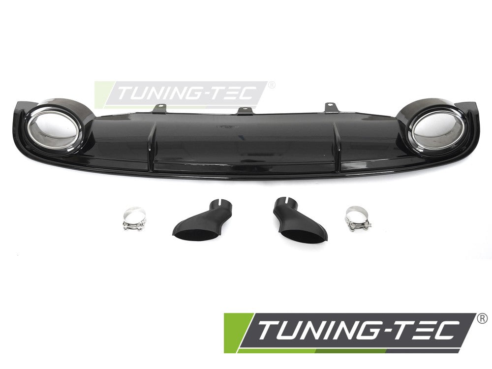 Diffusore Posteriore Nero Lucido Sportivo per Audi A7 (C7) 2010-2014 Sportback