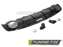 Paraurti Posteriore Nero Lucido Sportivo per Audi RS6 (C7) 2014-2018